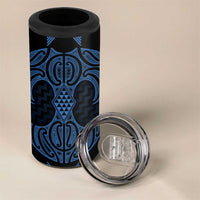 Kikorangi Maori Ta Moko Poutama Art 4 in 1 Can Cooler Tumbler LT9 - Polynesian Pride