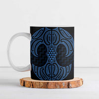 Kikorangi Maori Ta Moko Poutama Art Ceramic Mug - Polynesian Pride