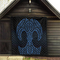 Kikorangi Maori Ta Moko Poutama Art Quilt LT9 - Polynesian Pride