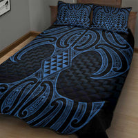 Kikorangi Maori Ta Moko Poutama Art Quilt Bed Set