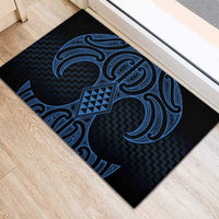 Kikorangi Maori Ta Moko Poutama Art Rubber Doormat
