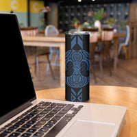 Kikorangi Maori Ta Moko Poutama Art Skinny Tumbler LT9 - Polynesian Pride