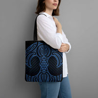 Kikorangi Maori Ta Moko Poutama Art Tote Bag - Polynesian Pride