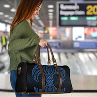 Kikorangi Maori Ta Moko Poutama Art Travel Bag - Polynesian Pride