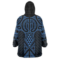 Kikorangi Maori Ta Moko Poutama Art Wearable Blanket Hoodie
