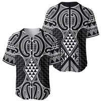 Ma Maori Ta Moko Poutama Art Baseball Jersey LT9 - Polynesian Pride