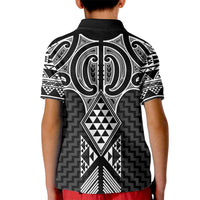 Ma Maori Ta Moko Poutama Art Kid Polo Shirt LT9 - Polynesian Pride