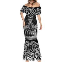Ma Maori Ta Moko Poutama Art Mermaid Dress