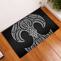 Ma Maori Ta Moko Poutama Art Rubber Doormat