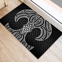 Ma Maori Ta Moko Poutama Art Rubber Doormat