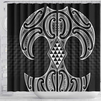 Ma Maori Ta Moko Poutama Art Shower Curtain