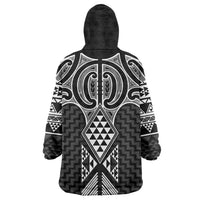Ma Maori Ta Moko Poutama Art Wearable Blanket Hoodie