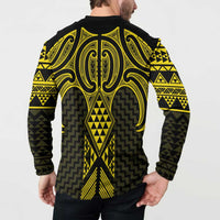 Mahi-dawg Maori Ta Moko Poutama Art Button Sweatshirt LT9 - Polynesian Pride