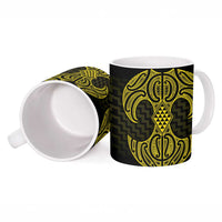 Mahi-dawg Maori Ta Moko Poutama Art Ceramic Mug - Polynesian Pride