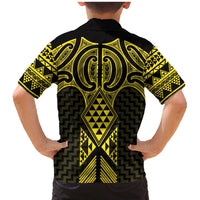 Mahi-dawg Maori Ta Moko Poutama Art Family Matching Mermaid Dress and Hawaiian Shirt LT9 - Polynesian Pride