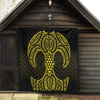 Mahi-dawg Maori Ta Moko Poutama Art Quilt LT9 - Polynesian Pride