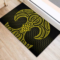 Mahi-dawg Maori Ta Moko Poutama Art Rubber Doormat