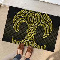 Mahi-dawg Maori Ta Moko Poutama Art Rubber Doormat