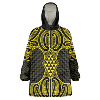Mahi-dawg Maori Ta Moko Poutama Art Wearable Blanket Hoodie