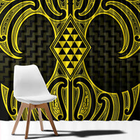 Mahi-dawg Maori Ta Moko Poutama Art Window Curtain