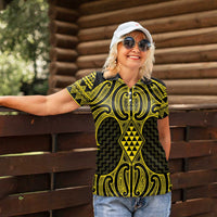 Mahi-dawg Maori Ta Moko Poutama Art Women Polo Shirt