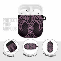 Mawhero Maori Ta Moko Poutama Art AirPods Case LT9 - Polynesian Pride