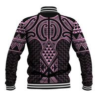 Mawhero Maori Ta Moko Poutama Art Baseball Jacket LT9 - Polynesian Pride