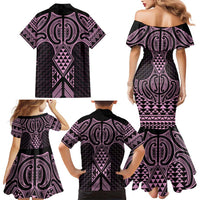 Mawhero Maori Ta Moko Poutama Art Family Matching Mermaid Dress and Hawaiian Shirt LT9 - Polynesian Pride