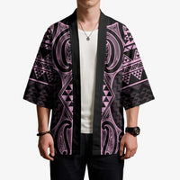 Mawhero Maori Ta Moko Poutama Art Kimono - Polynesian Pride