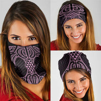 Mawhero Maori Ta Moko Poutama Art Neck Gaiter LT9 - Polynesian Pride
