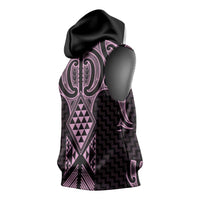Mawhero Maori Ta Moko Poutama Art Sleeveless Hoodie - Polynesian Pride