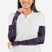 Waiporoporo Maori Ta Moko Poutama Art Arm Sleeves - Polynesian Pride