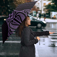 Waiporoporo Maori Ta Moko Poutama Art Umbrella - Polynesian Pride