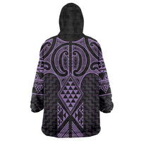 Waiporoporo Maori Ta Moko Poutama Art Wearable Blanket Hoodie