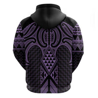 Waiporoporo Maori Ta Moko Poutama Art Zip Hoodie