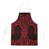 Whero Maori Ta Moko Poutama Art Apron - Polynesian Pride