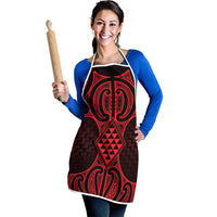 Whero Maori Ta Moko Poutama Art Apron - Polynesian Pride