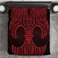 Whero Maori Ta Moko Poutama Art Bedding Set