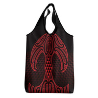 Whero Maori Ta Moko Poutama Art Grocery Bag LT9 - Polynesian Pride