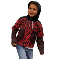 Whero Maori Ta Moko Poutama Art Kid Hoodie