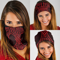 Whero Maori Ta Moko Poutama Art Neck Gaiter LT9 - Polynesian Pride