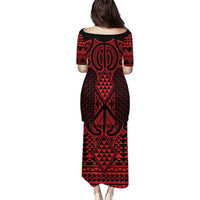 Whero Maori Ta Moko Poutama Art Puletasi LT9 - Polynesian Pride