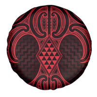 Whero Maori Ta Moko Poutama Art Spare Tire Cover