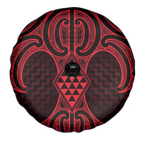 Whero Maori Ta Moko Poutama Art Spare Tire Cover