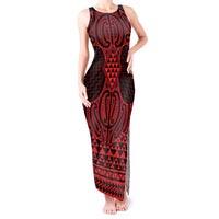 Whero Maori Ta Moko Poutama Art Tank Maxi Dress