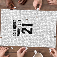 New Zealand Rangatira Custom Puzzle All White Niho Taniwha Maori Tribal - Polynesian Pride