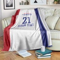 New Zealand Rugby Pacific Personalised Blanket Maori Style Tribal Tapa Pattern