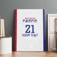 New Zealand Rugby Pacific Personalised Canvas Wall Art Maori Style Tribal Tapa Pattern