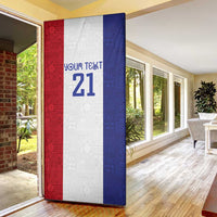 New Zealand Rugby Pacific Personalised Door Cover Maori Style Tribal Tapa Pattern - Polynesian Pride