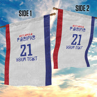 New Zealand Rugby Pacific Personalised Garden Flag Maori Style Tribal Tapa Pattern